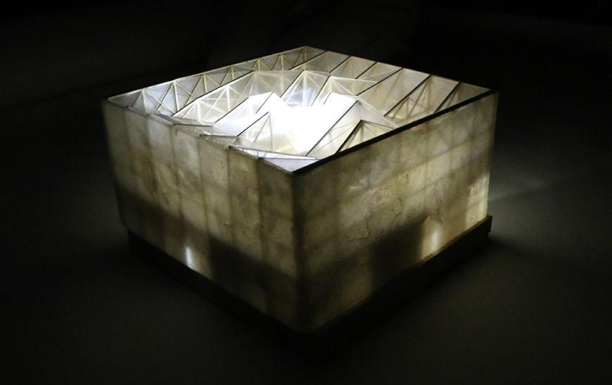 Cube shaped model. 
